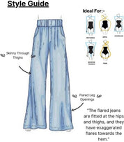 KOTTY Women Flared High Rise Blue Jeans