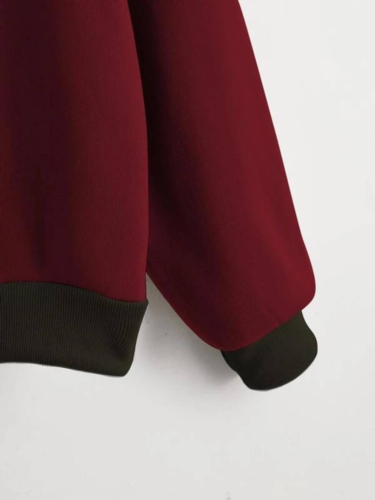 KOTTY  Women Full Sleeve Color Block Hooded Sweatshirt