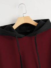 KOTTY  Women Full Sleeve Color Block Hooded Sweatshirt