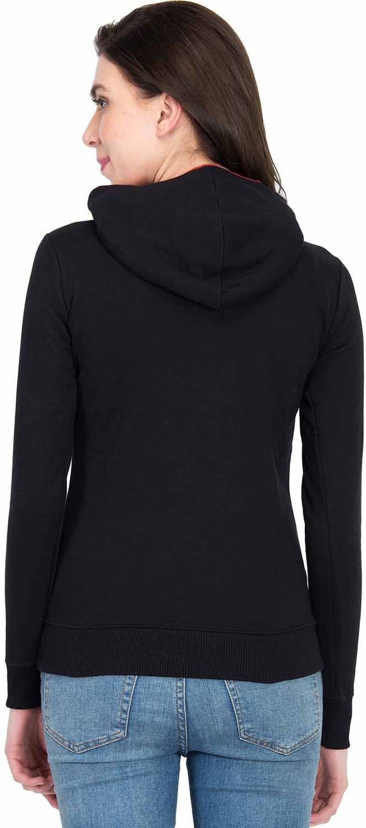 KOTTY Women Full Sleeve Printed Hooded Sweatshirt