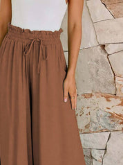 KOTTY  Women Loose Fit Brown Lycra Blend Trousers