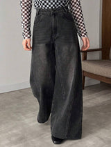 KOTTY  Women Loose Fit High Rise Black Jeans