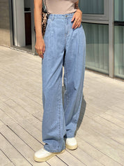 KOTTY Women Loose Fit High Rise Blue Jeans