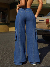 KOTTY Women Loose Fit Mid Rise Dark Blue Jeans