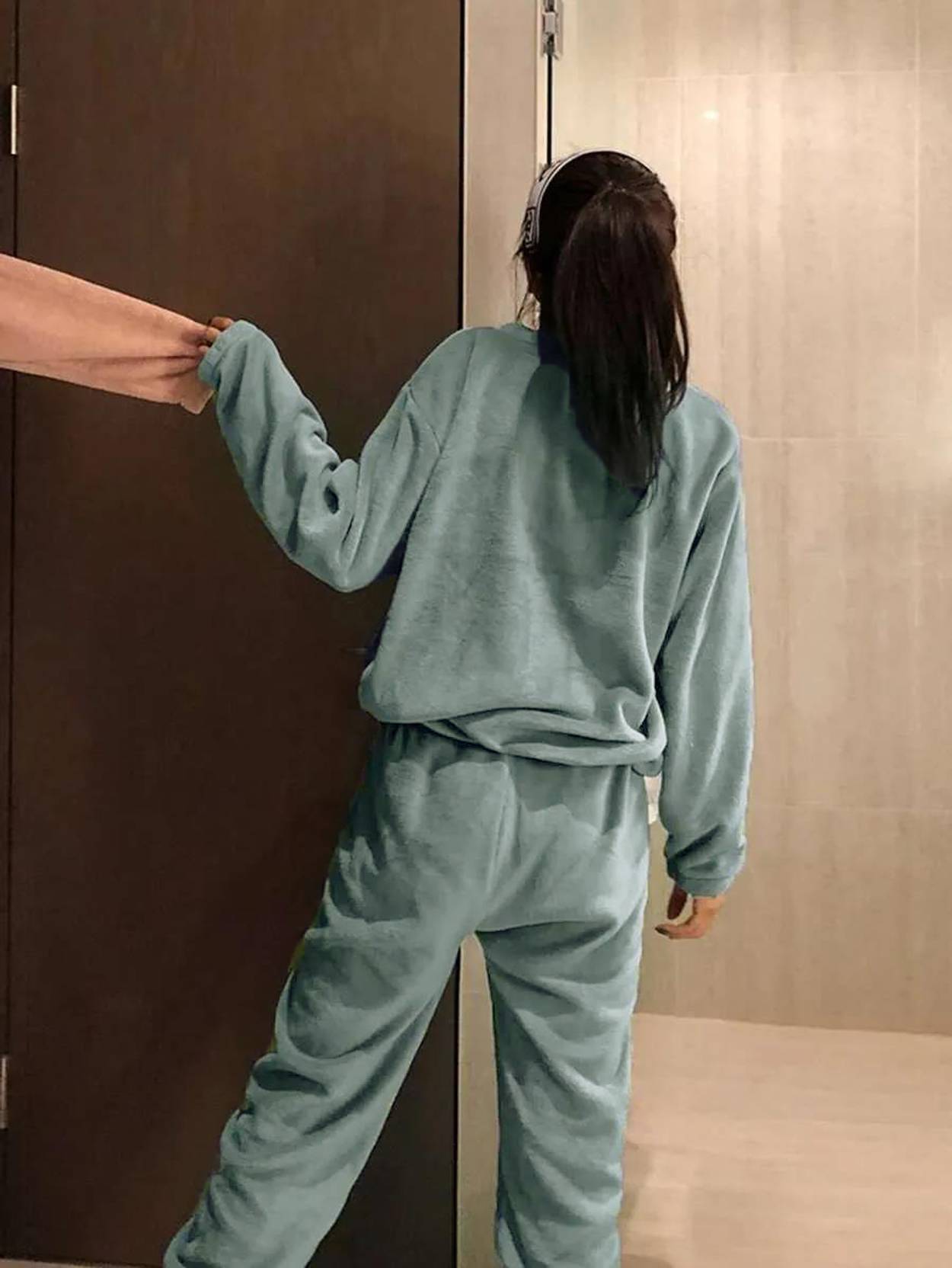 KOTTY  Women Night Suit Set Purple Solid