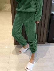KOTTY  Women Night Suit Set Green Solid