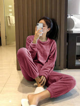 KOTTY  Women Night Suit Set Pink Solid
