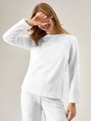 Kotty Round Neck Straight Long Sleeves Sweatshirt With Trouser
