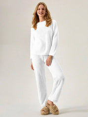 Kotty Round Neck Straight Long Sleeves Sweatshirt With Trouser