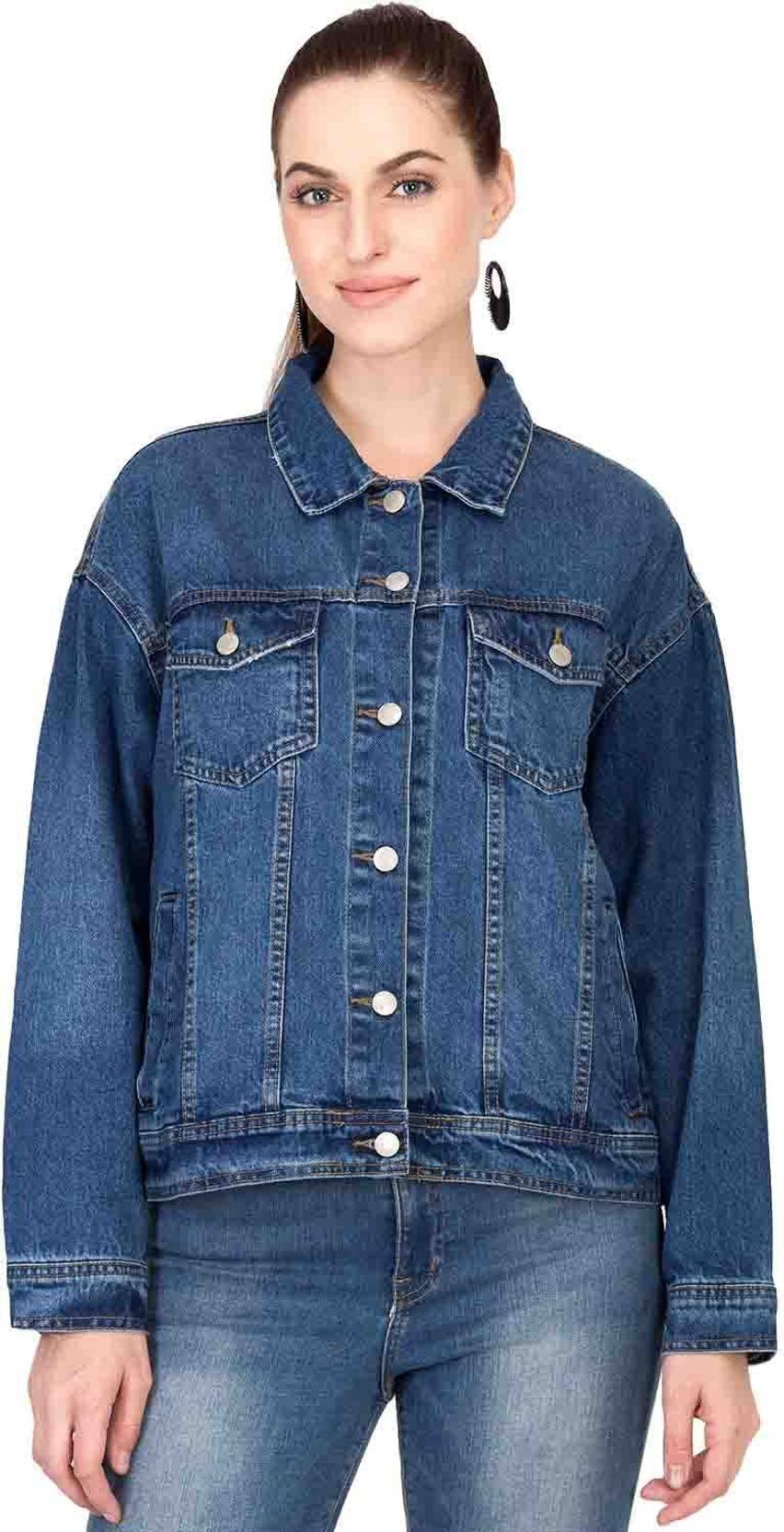 KOTTY Women Printed, Dyed/Ombre Denim Jacket