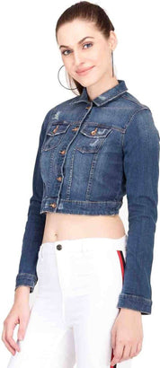 KOTTY Women Printed, Dyed/Ombre Denim Jacket