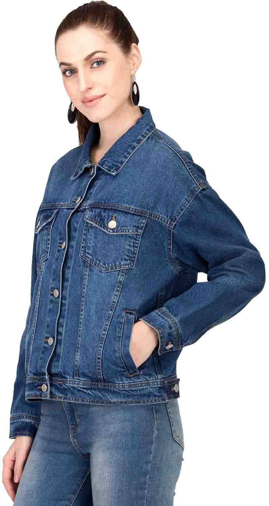 KOTTY Women Printed, Dyed/Ombre Denim Jacket