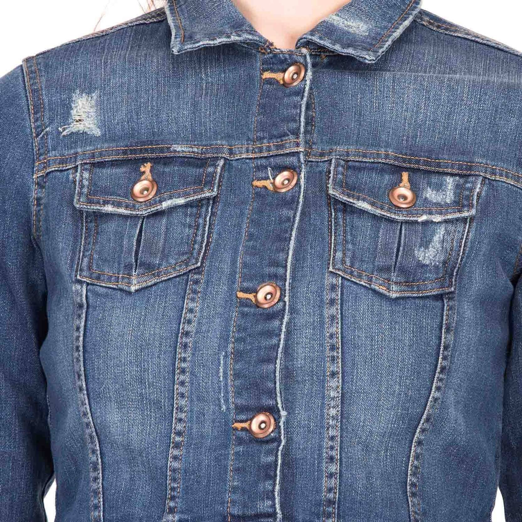 KOTTY Women Printed, Dyed/Ombre Denim Jacket