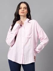 KOTTY Women Regular Fit Printed Spread Collar Casual Shirt