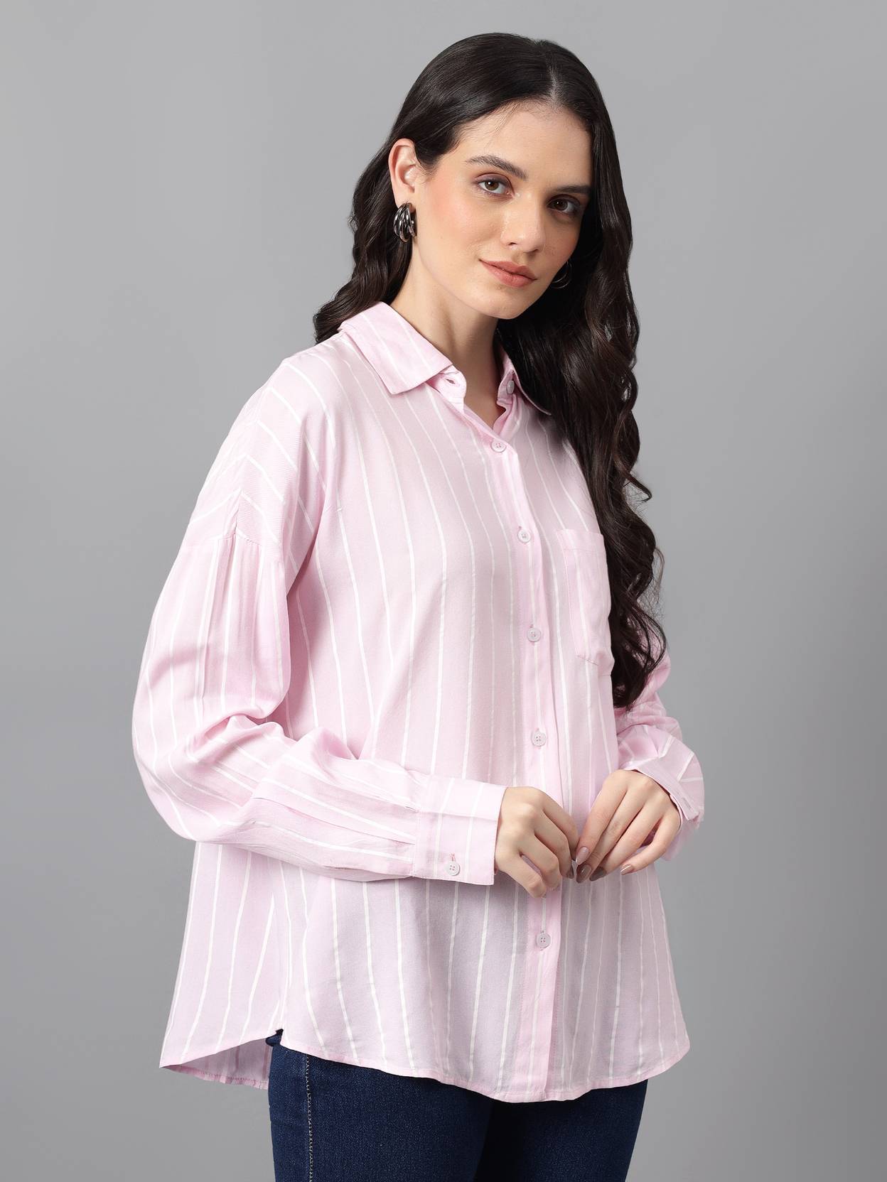 KOTTY Women Regular Fit Printed Spread Collar Casual Shirt