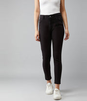 KOTTY Women Regular High Rise Black Jeans