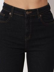 KOTTY Women Regular High Rise Black Jeans