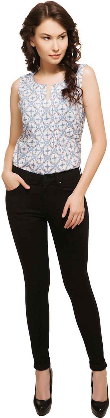 KOTTY Women Regular High Rise Black Jeans