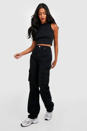 KOTTY Women Regular High Rise Black Jeans