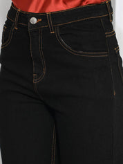 KOTTY Women Regular High Rise Black Jeans