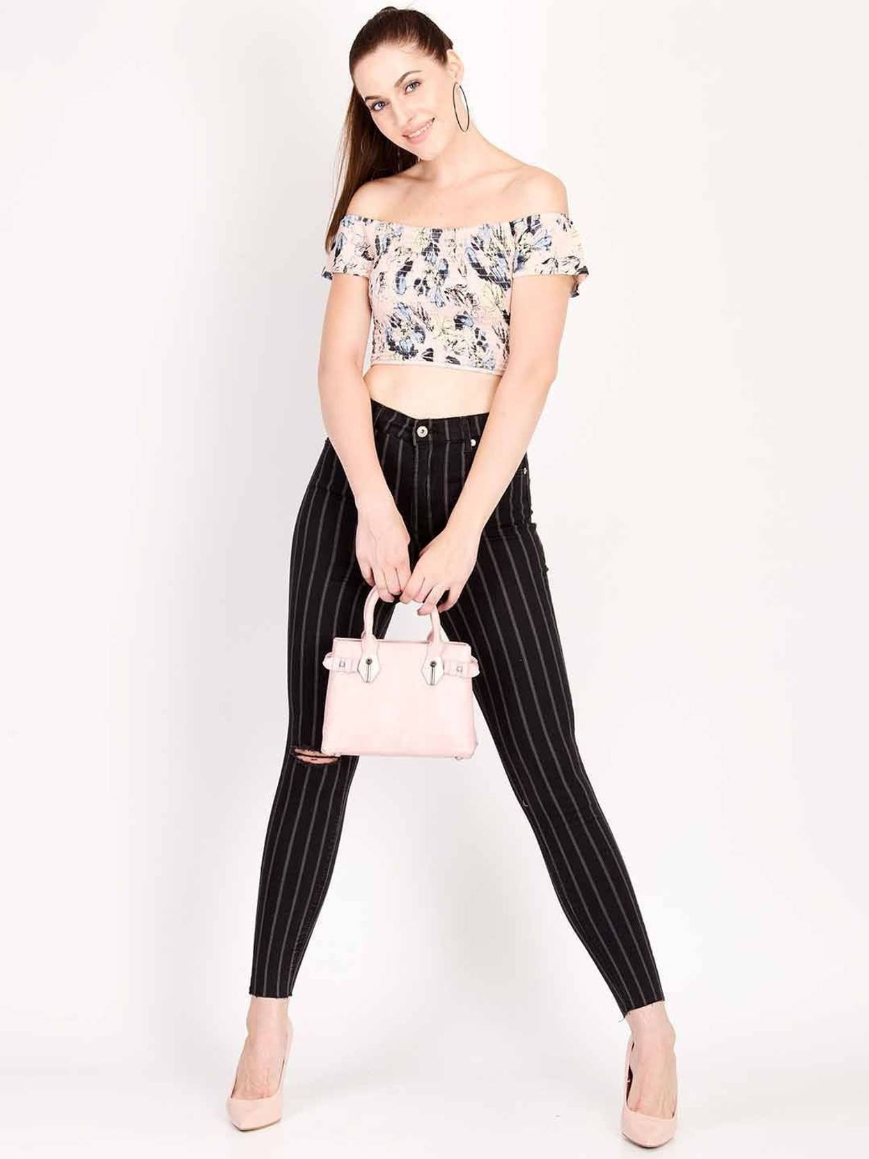 KOTTY Women Regular High Rise Black Jeans