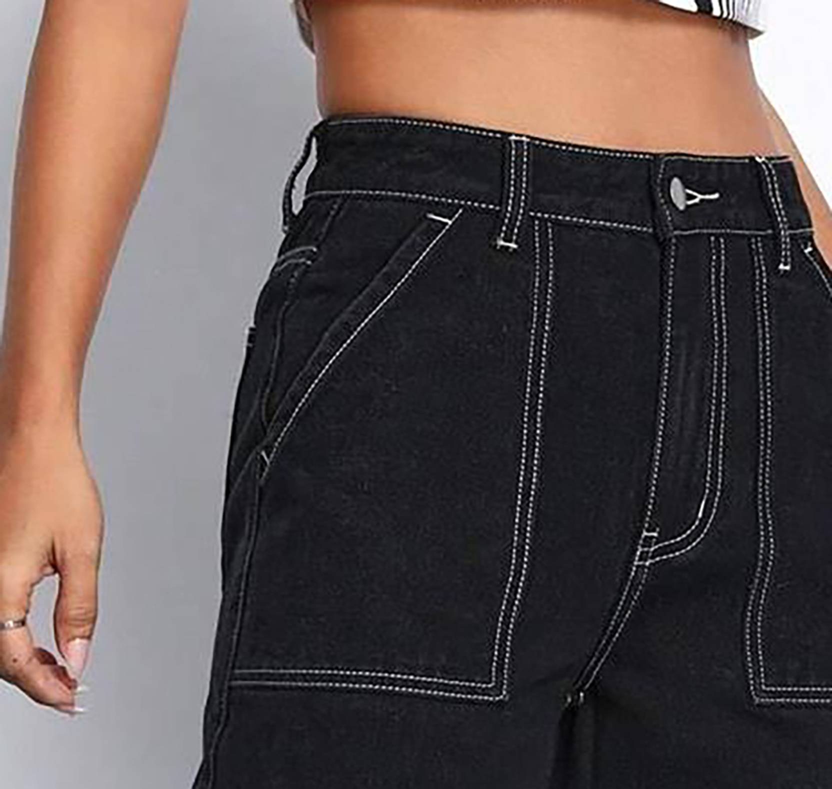 KOTTY Women Regular High Rise Black Jeans