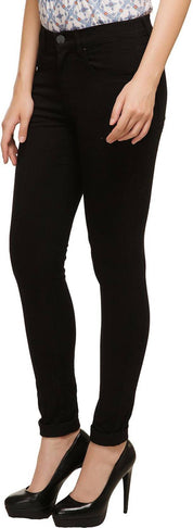 KOTTY Women Regular High Rise Black Jeans