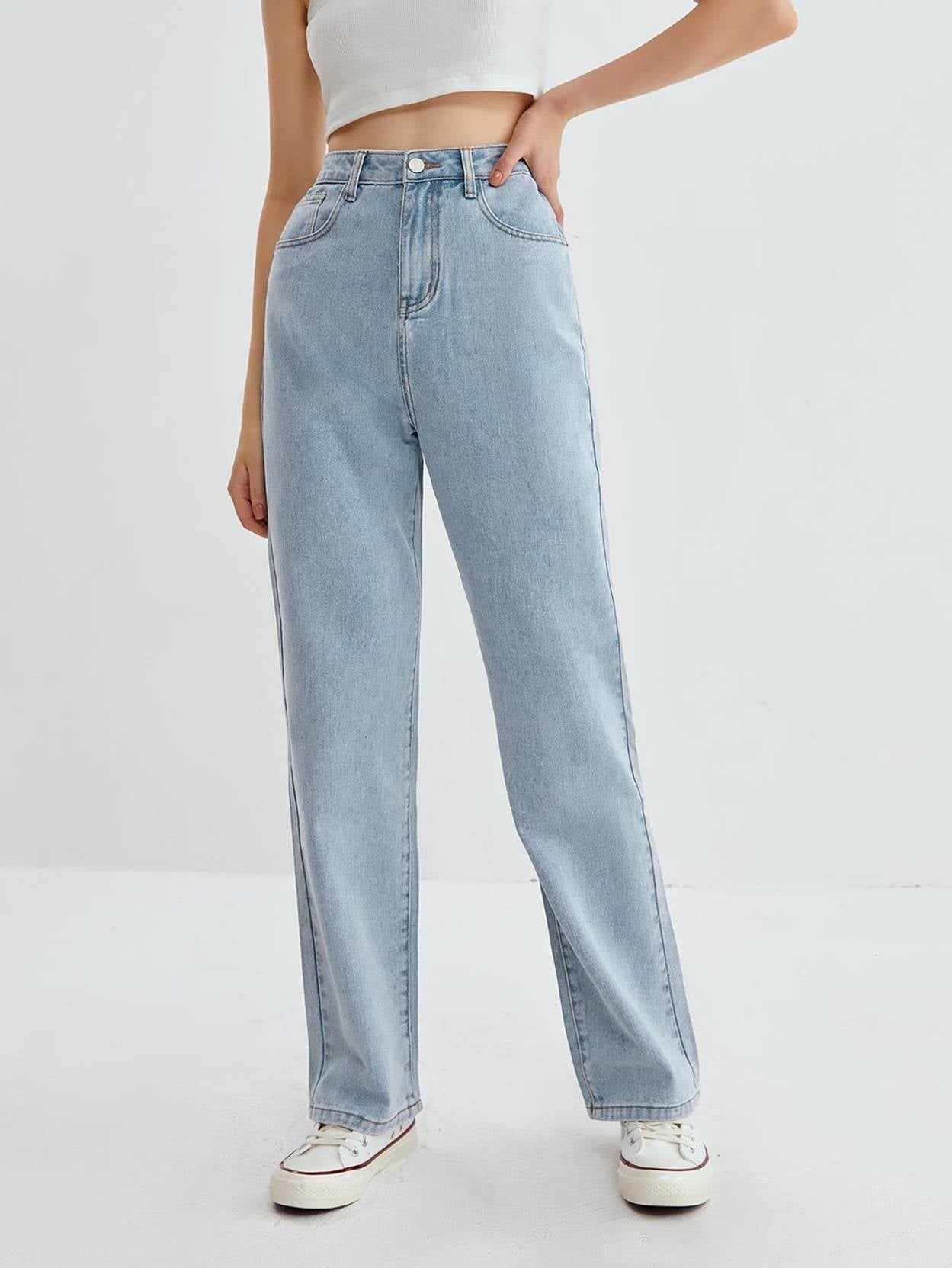 KOTTY Women Regular High Rise Blue Jeans
