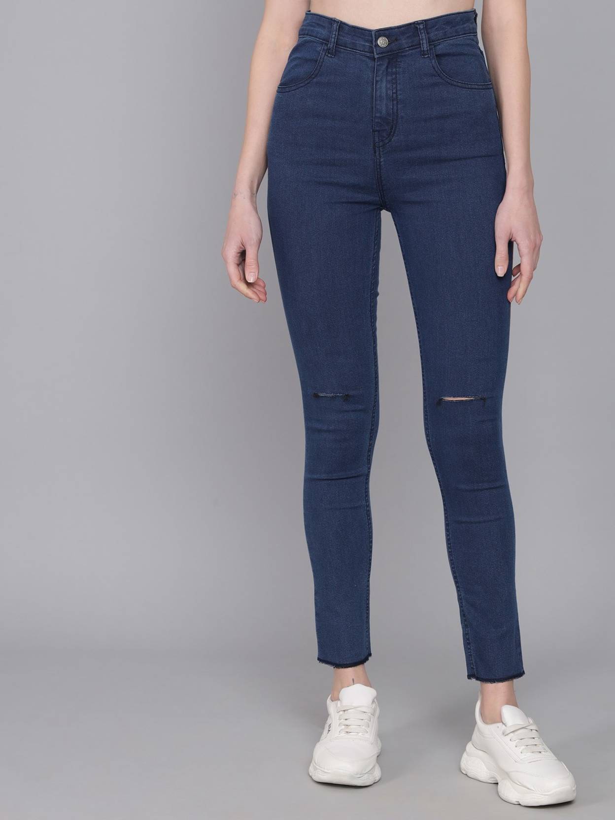 KOTTY Women Regular High Rise Blue Jeans
