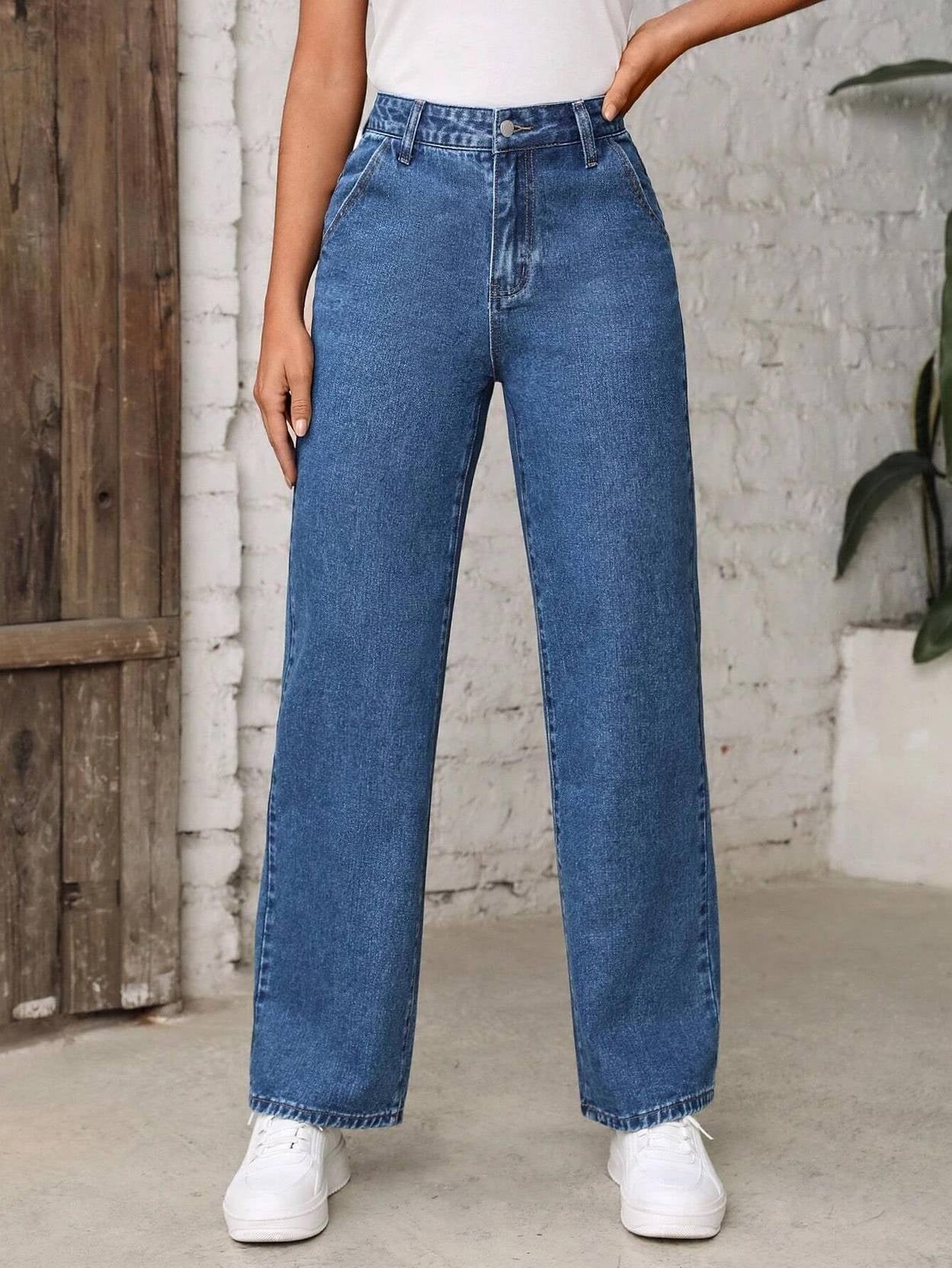 KOTTY Women Regular High Rise Blue Jeans