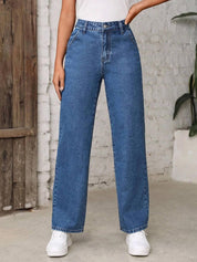 KOTTY Women Regular High Rise Blue Jeans