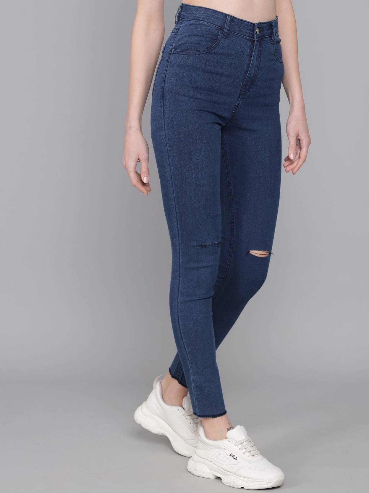 KOTTY Women Regular High Rise Blue Jeans