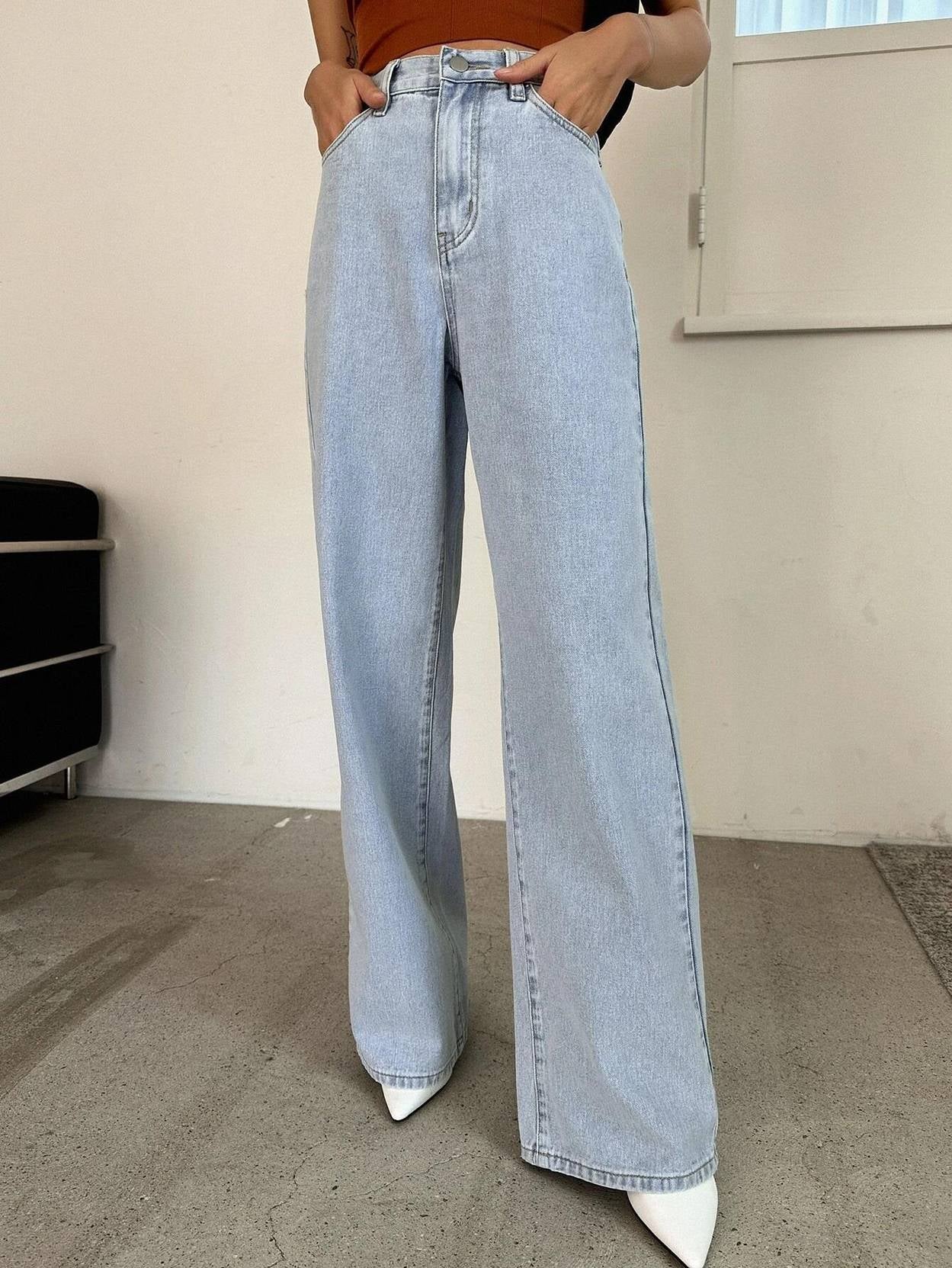 KOTTY Women Regular High Rise Blue Jeans