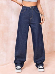 KOTTY Women Regular High Rise Blue Jeans