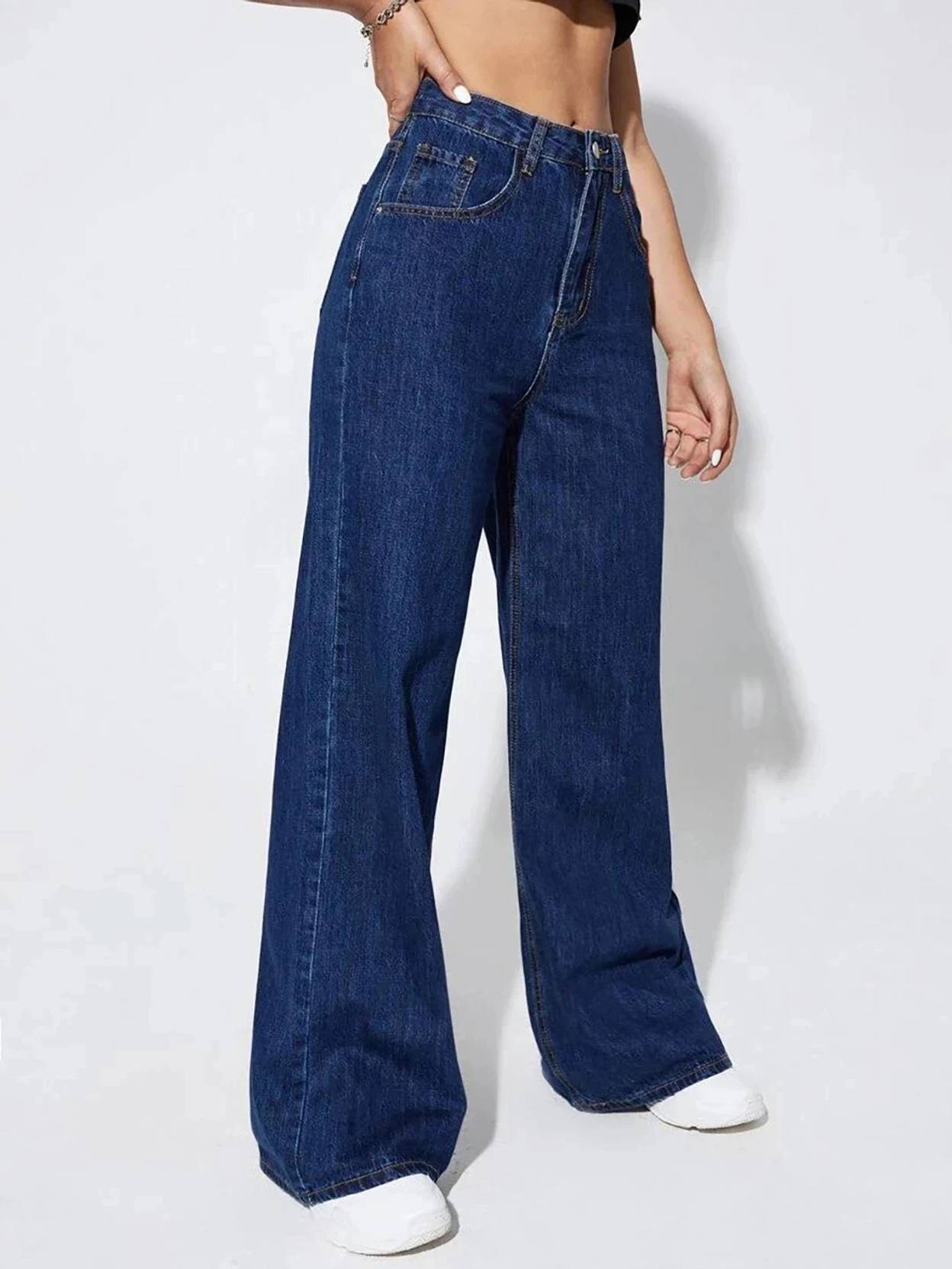 KOTTY Women Regular High Rise Blue Jeans