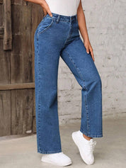 KOTTY Women Regular High Rise Blue Jeans