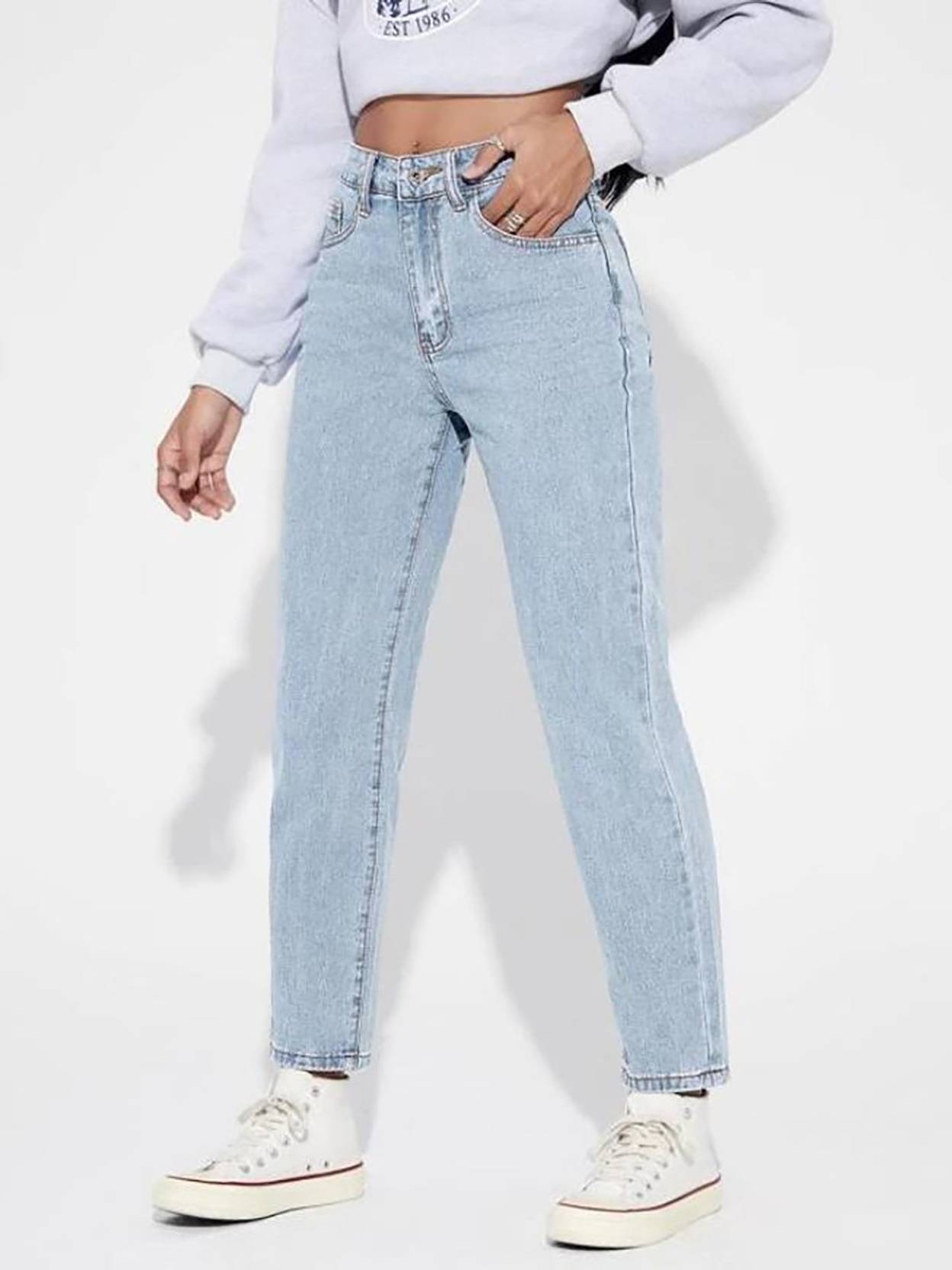 KOTTY Women Regular High Rise Blue Jeans
