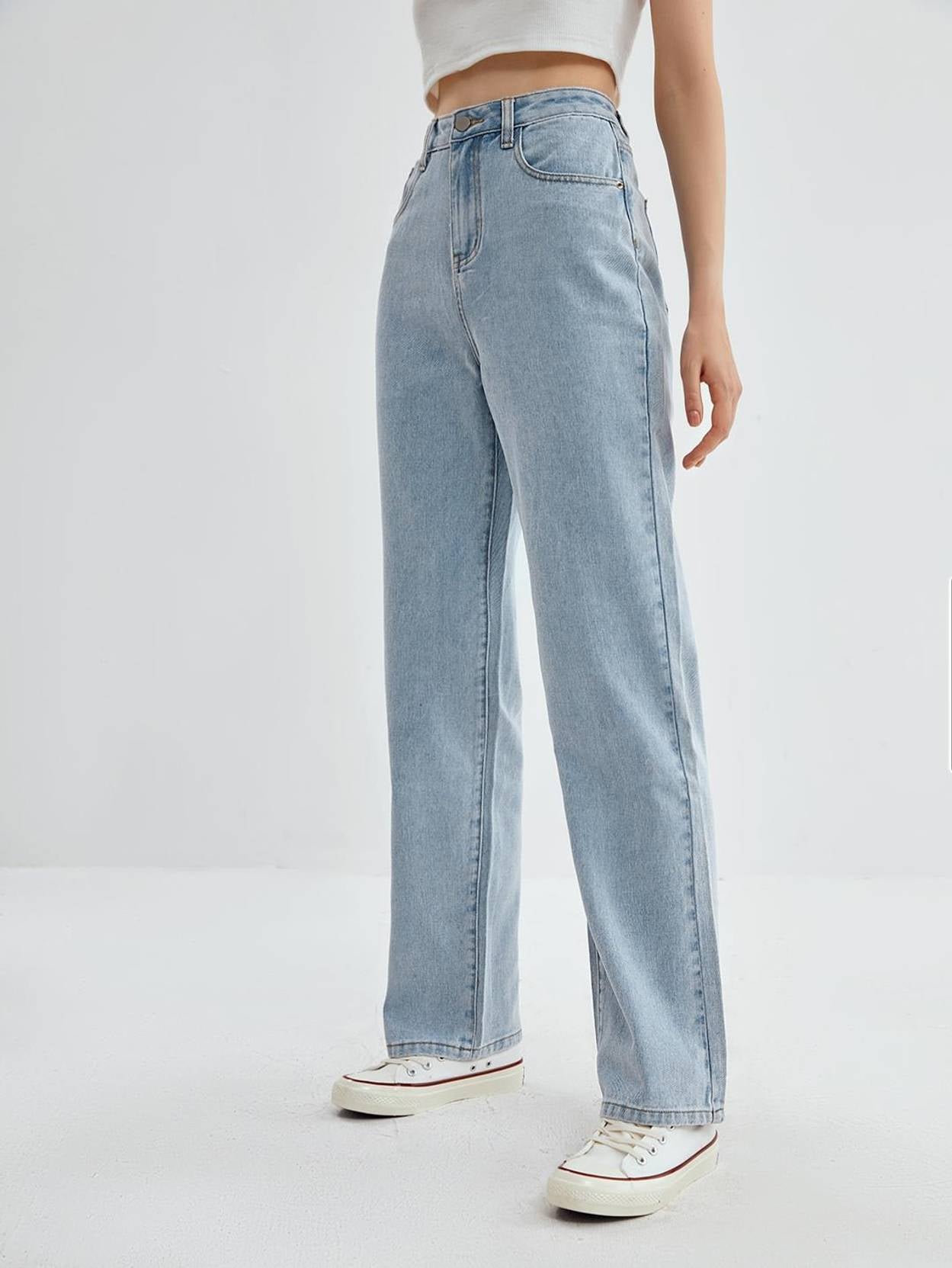 KOTTY Women Regular High Rise Blue Jeans