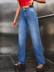 KOTTY Women Regular High Rise Blue Jeans
