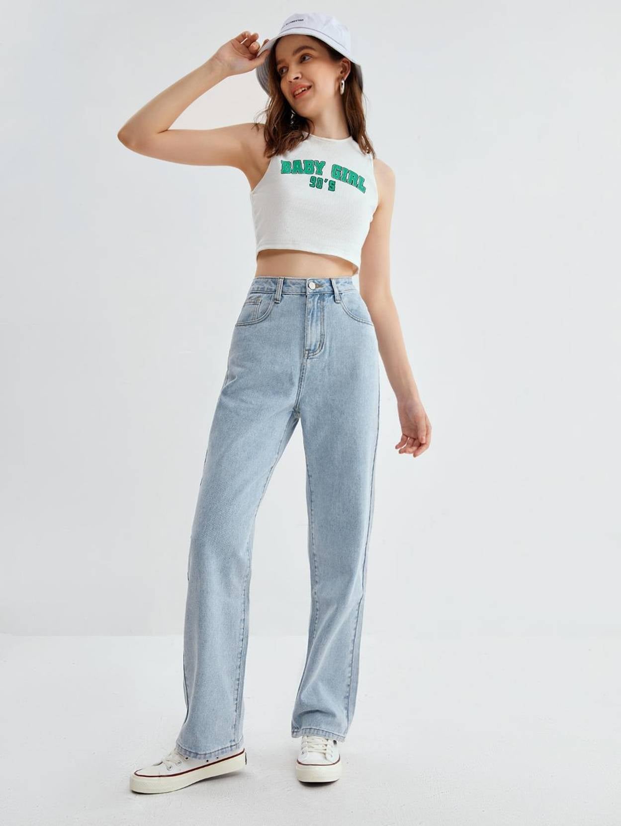KOTTY Women Regular High Rise Blue Jeans
