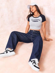 KOTTY Women Regular High Rise Blue Jeans