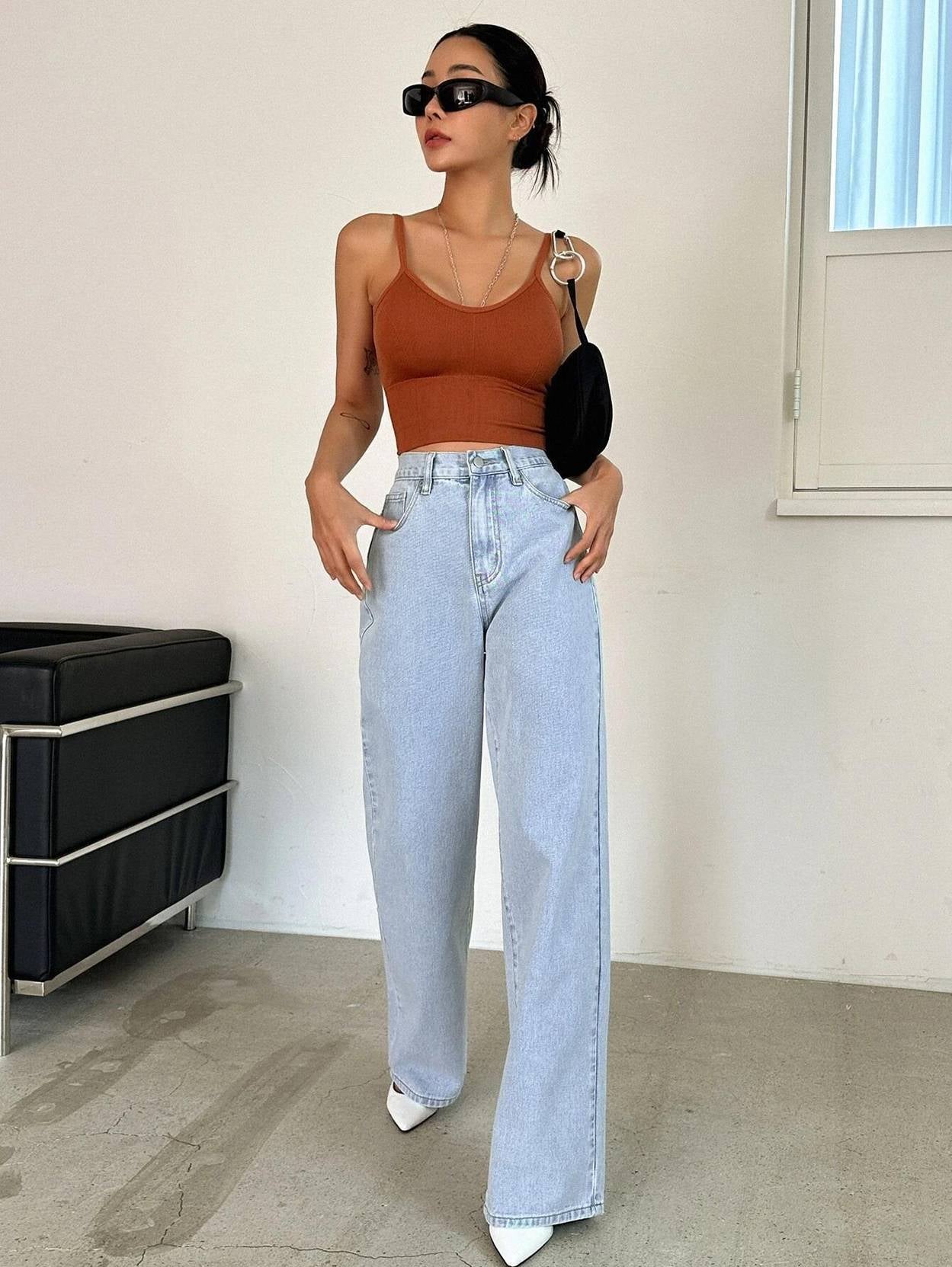 KOTTY Women Regular High Rise Blue Jeans