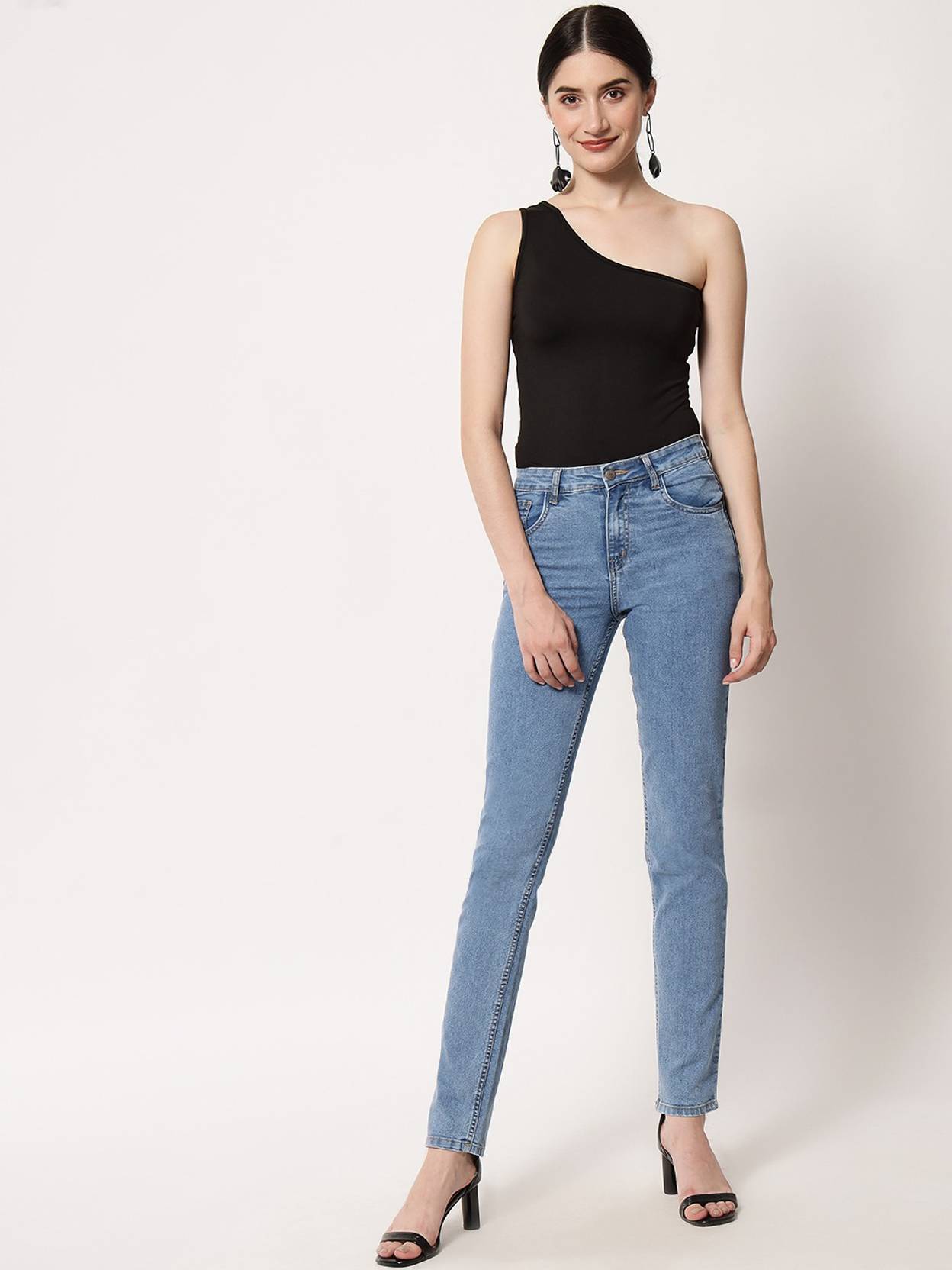 KOTTY  Women Regular High Rise Blue Jeans