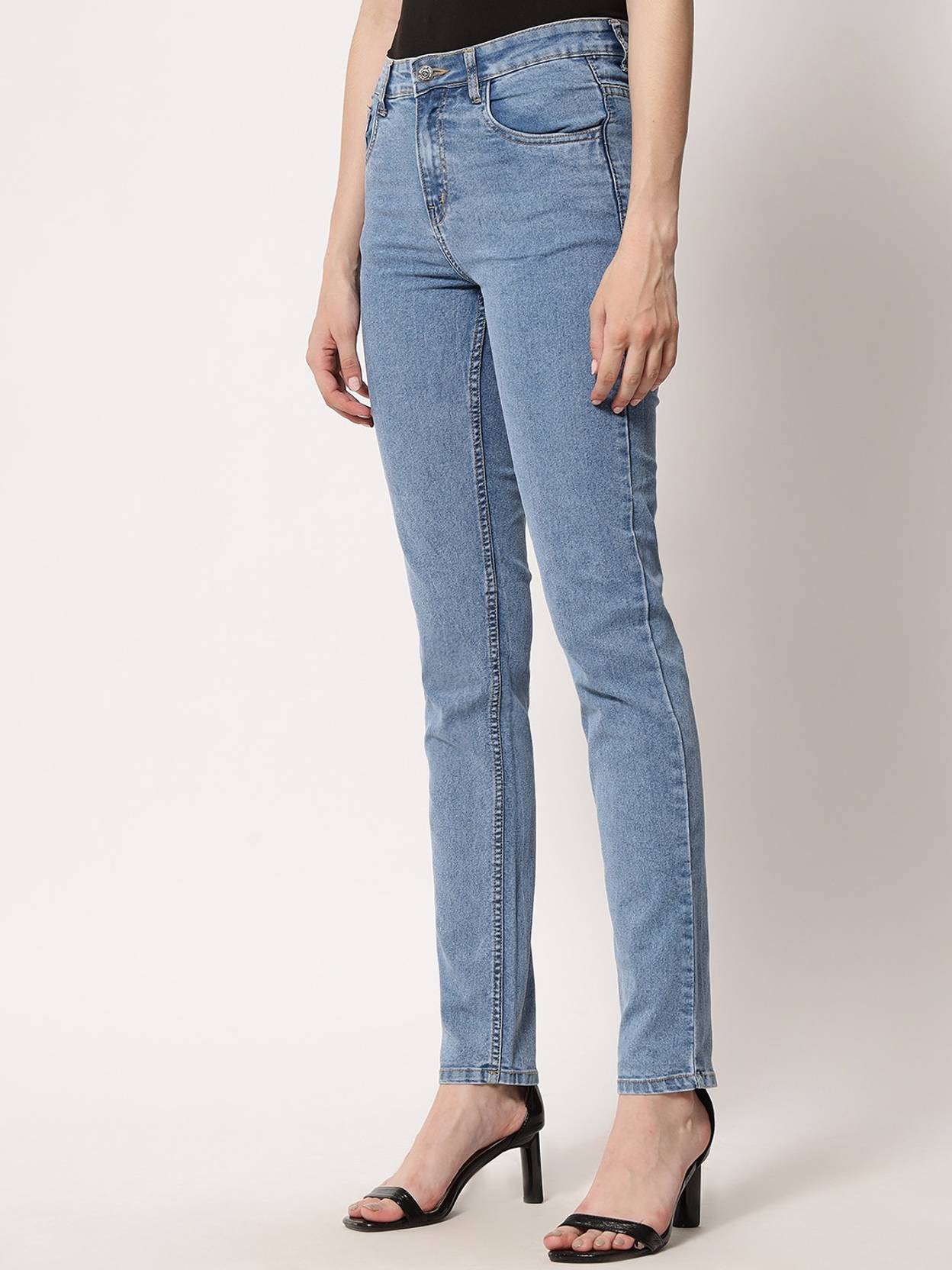 KOTTY  Women Regular High Rise Blue Jeans