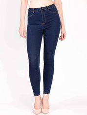 KOTTY Women Regular High Rise Dark Blue Jeans