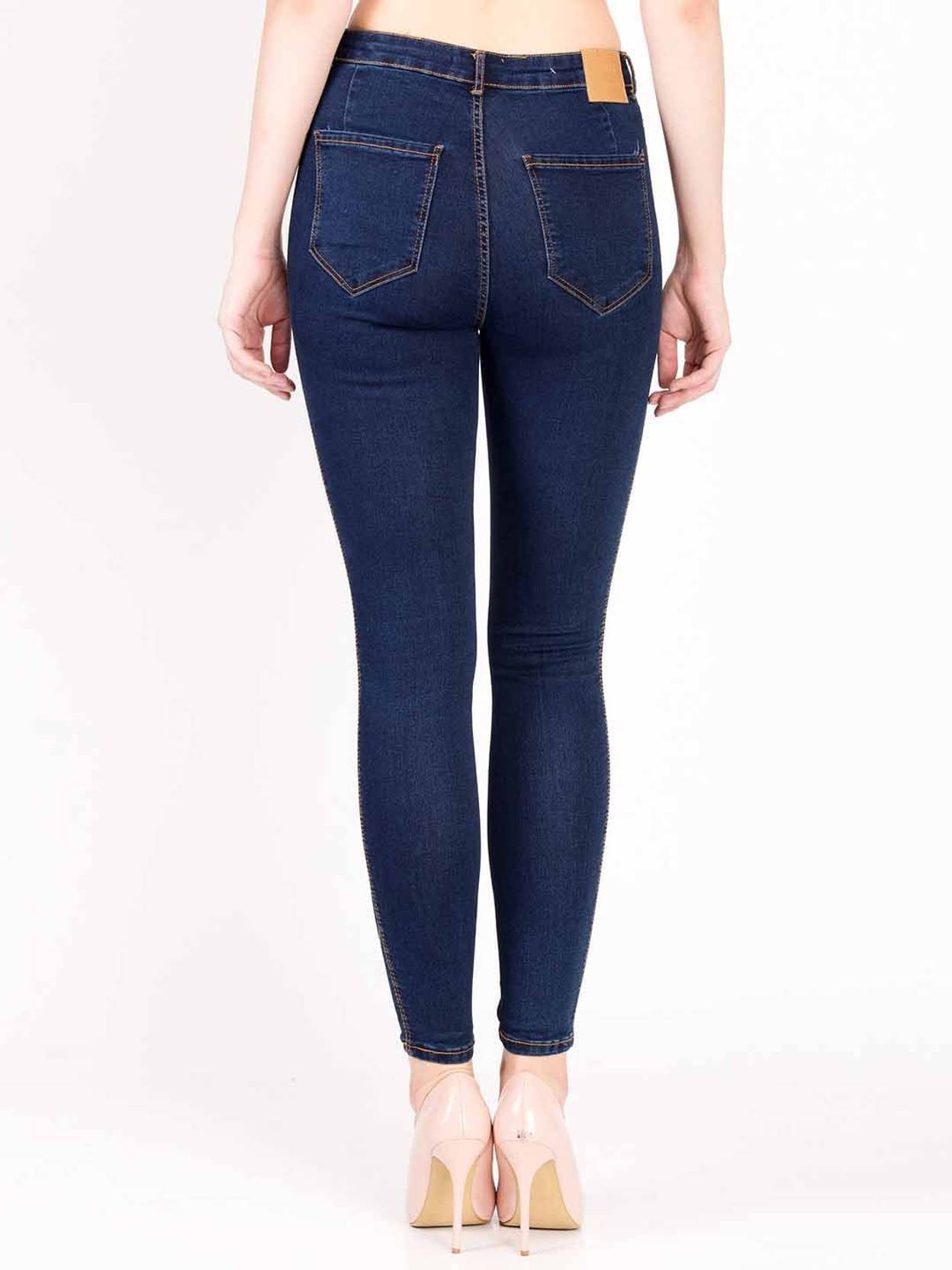 KOTTY Women Regular High Rise Dark Blue Jeans