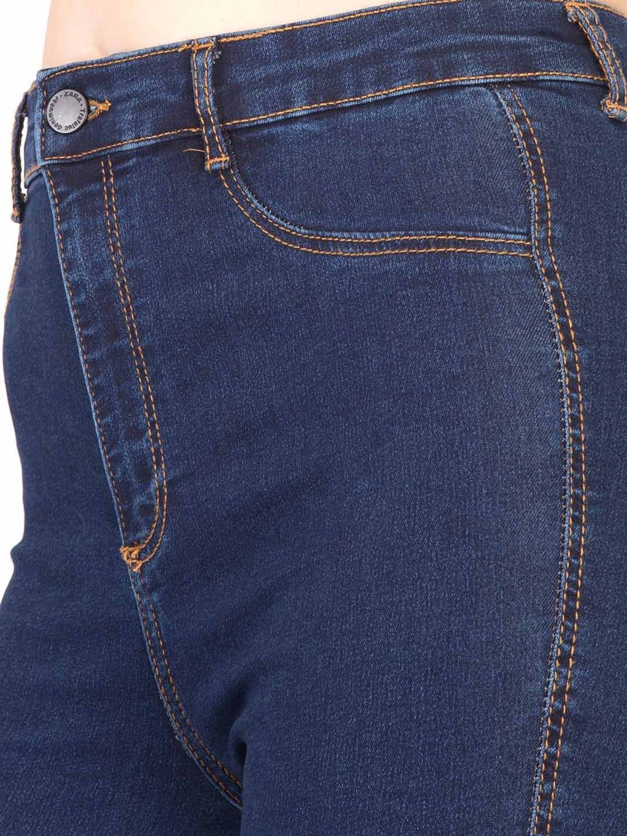 KOTTY Women Regular High Rise Dark Blue Jeans