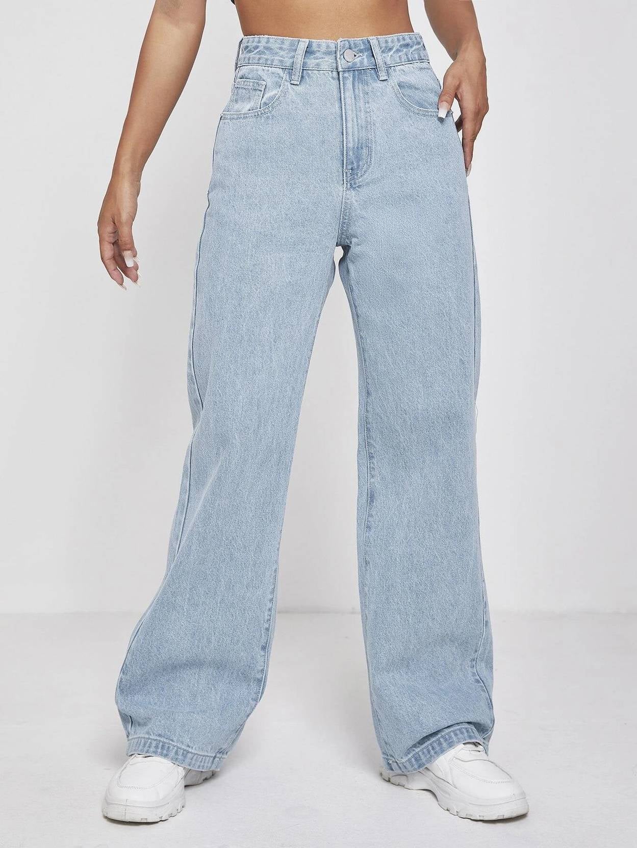 KOTTY Women Regular High Rise Light Blue Jeans