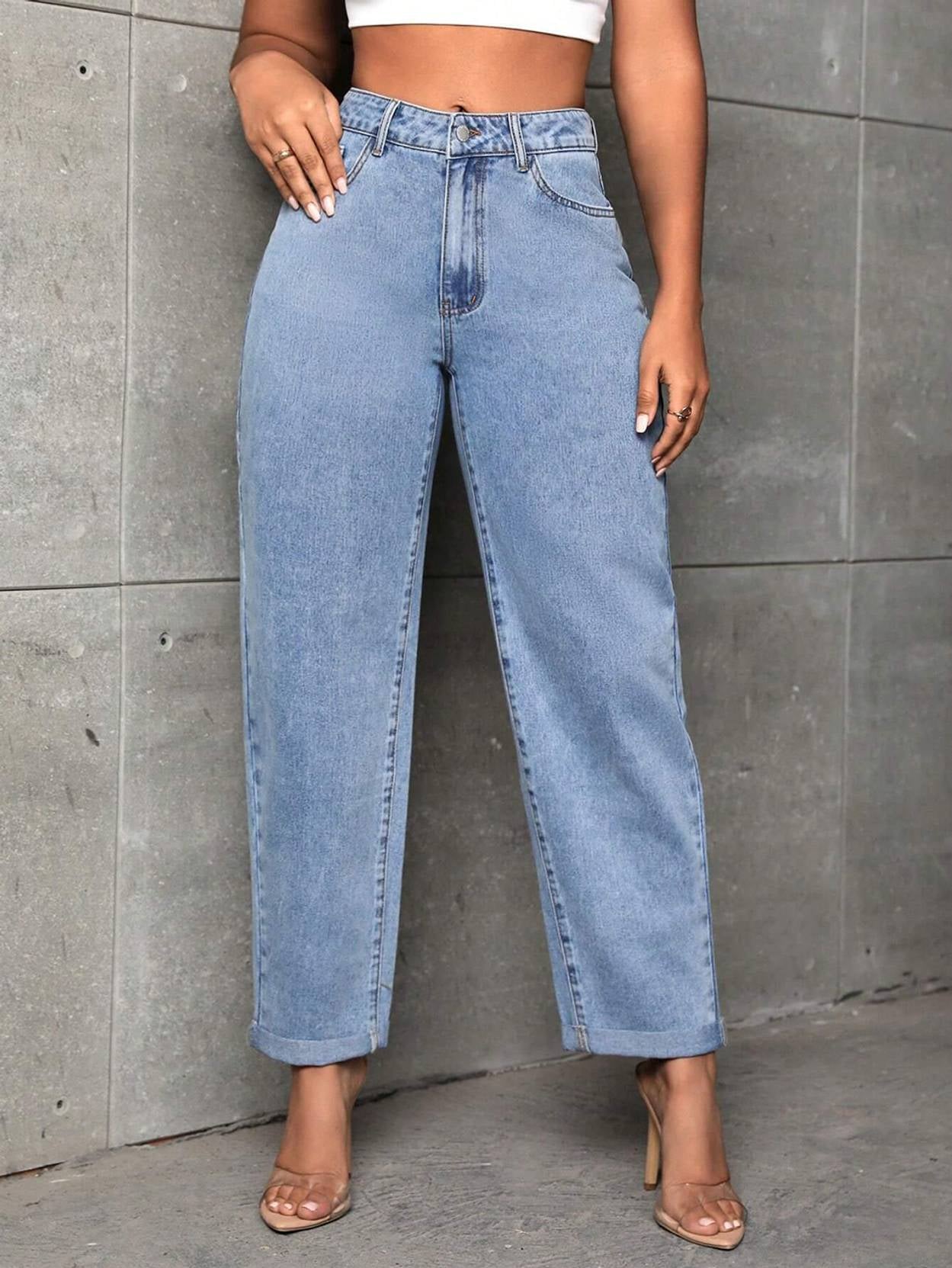 KOTTY Women Regular High Rise Light Blue Jeans