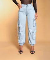 KOTTY  Women Regular High Rise Light Blue Jeans